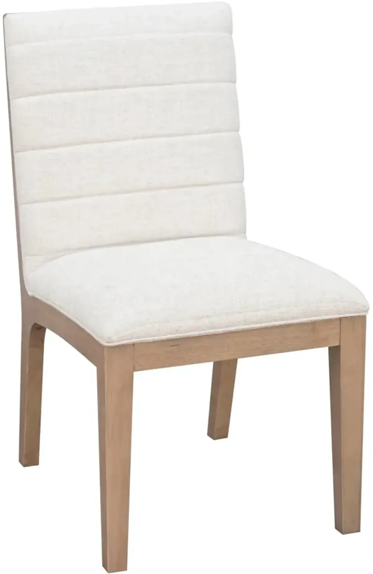 Sumire White Linen Upholstered Dining Chair