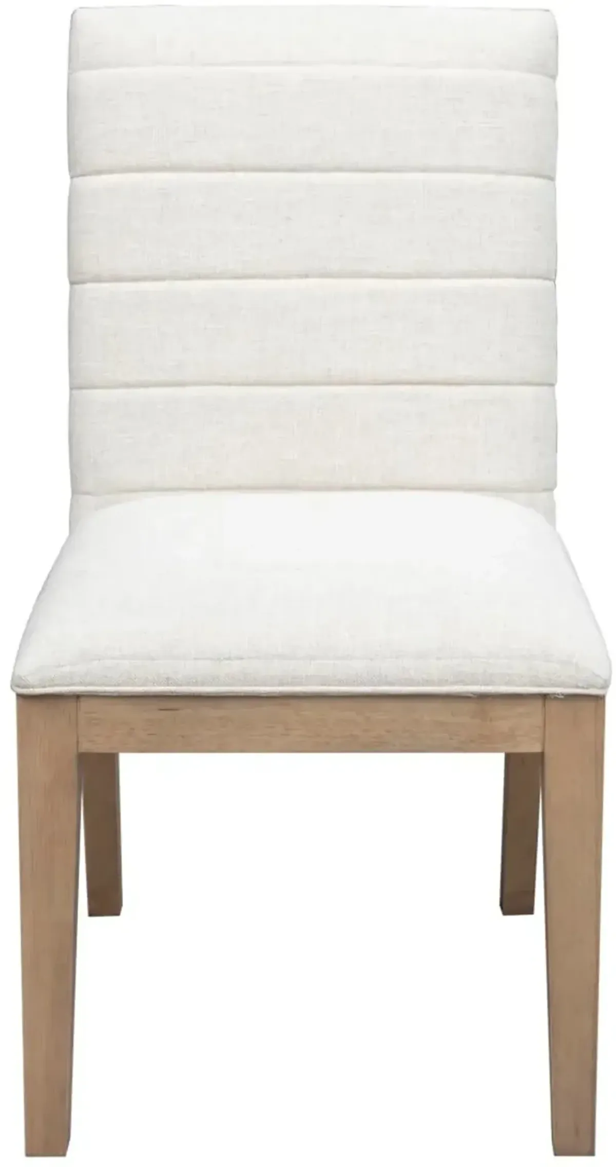 Sumire White Linen Upholstered Dining Chair