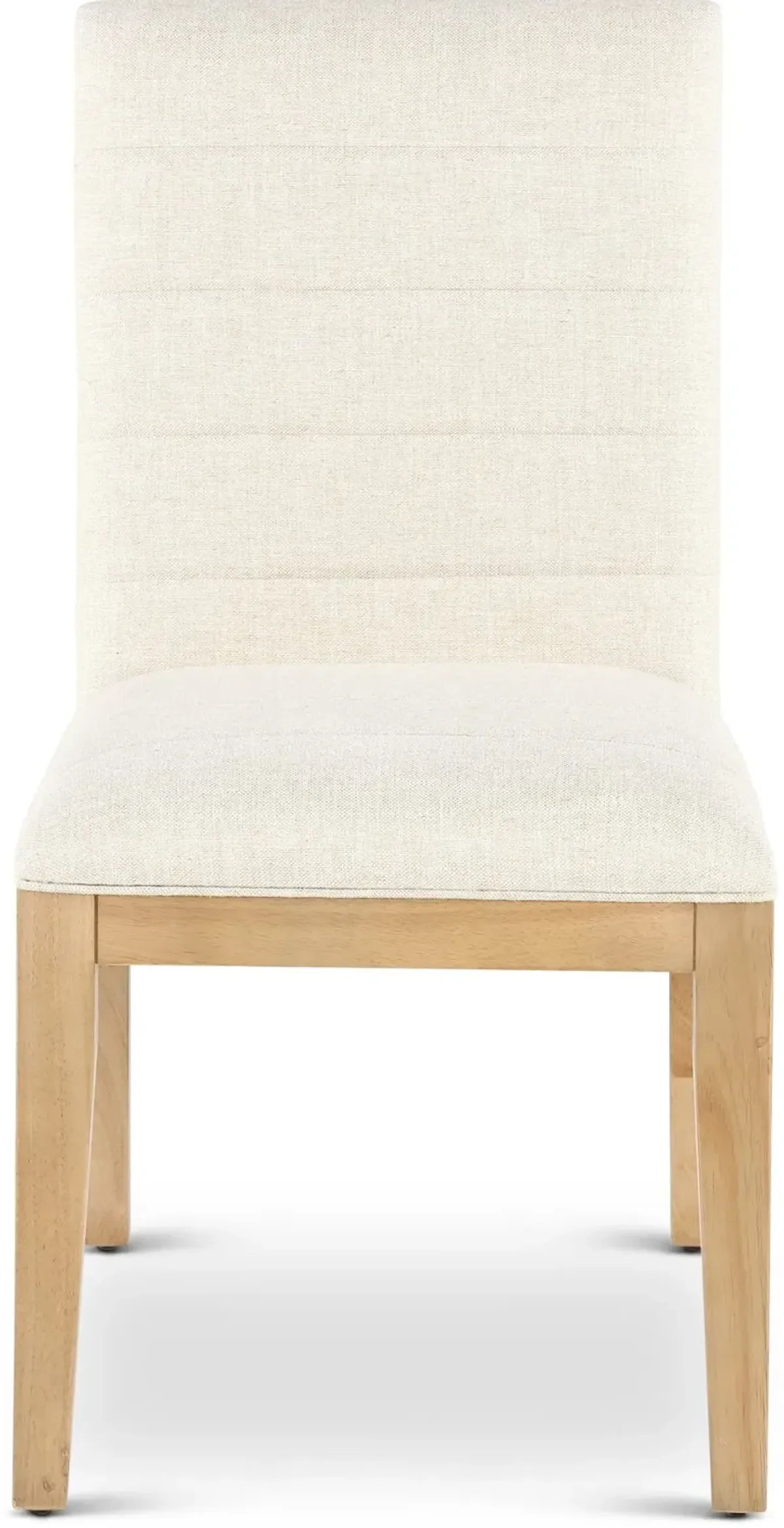 Sumire White Linen Upholstered Dining Chair