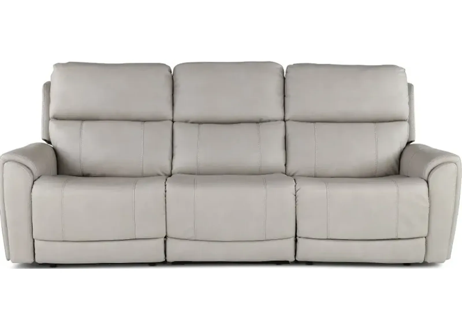 Damon Capriccio Dove Power Reclining Sofa with Power Lumbar and...