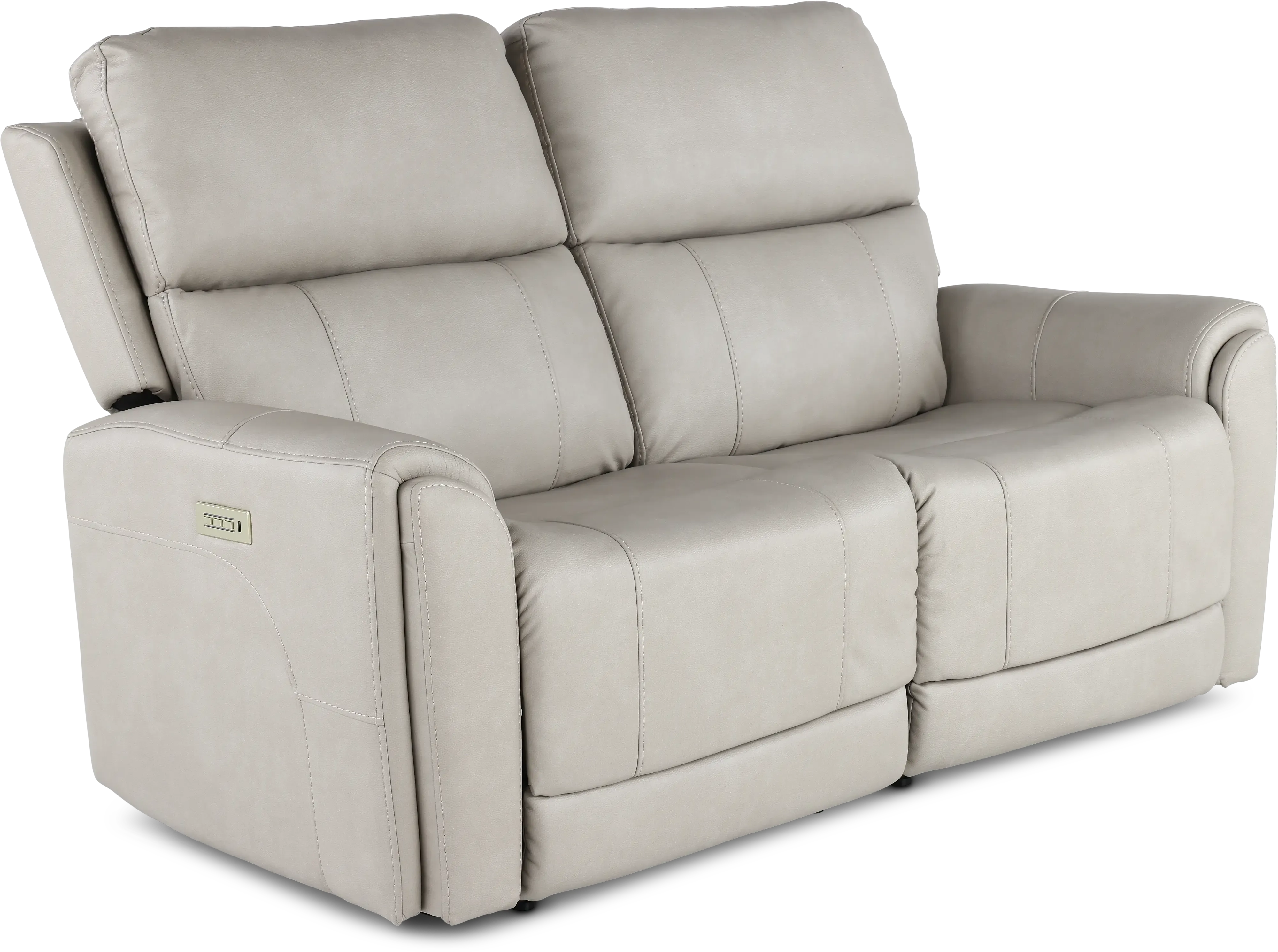 Damon Capriccio Dove Power Reclining Loveseat