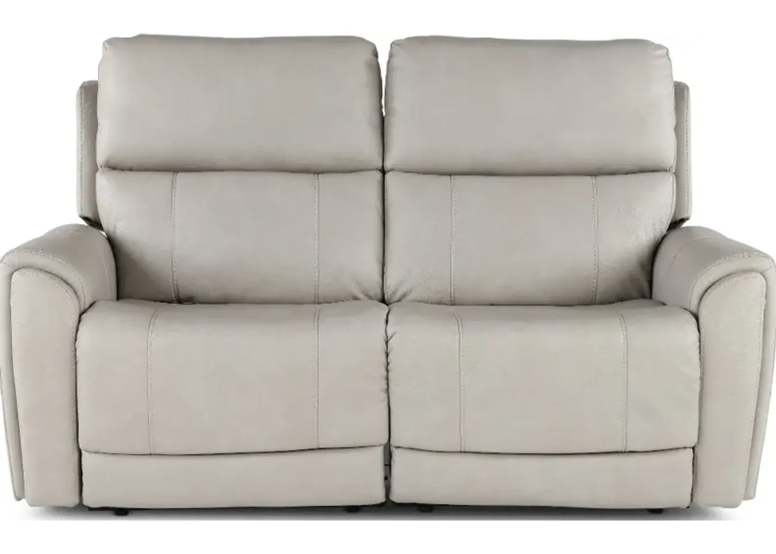 Damon Capriccio Dove Power Reclining Loveseat with Power Lumbar...