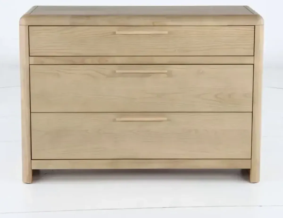 Furano Natural Ash 3-Drawer Bachelor's Chest