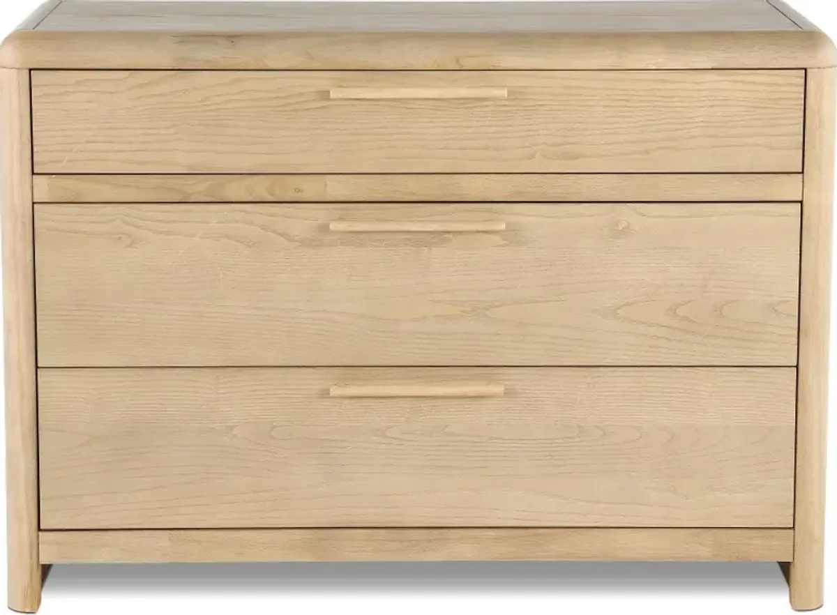 Furano Natural Ash 3-Drawer Bachelor's Chest