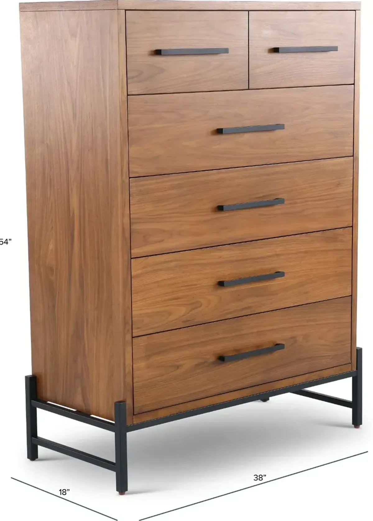 Midland Brown Chest of Drawers