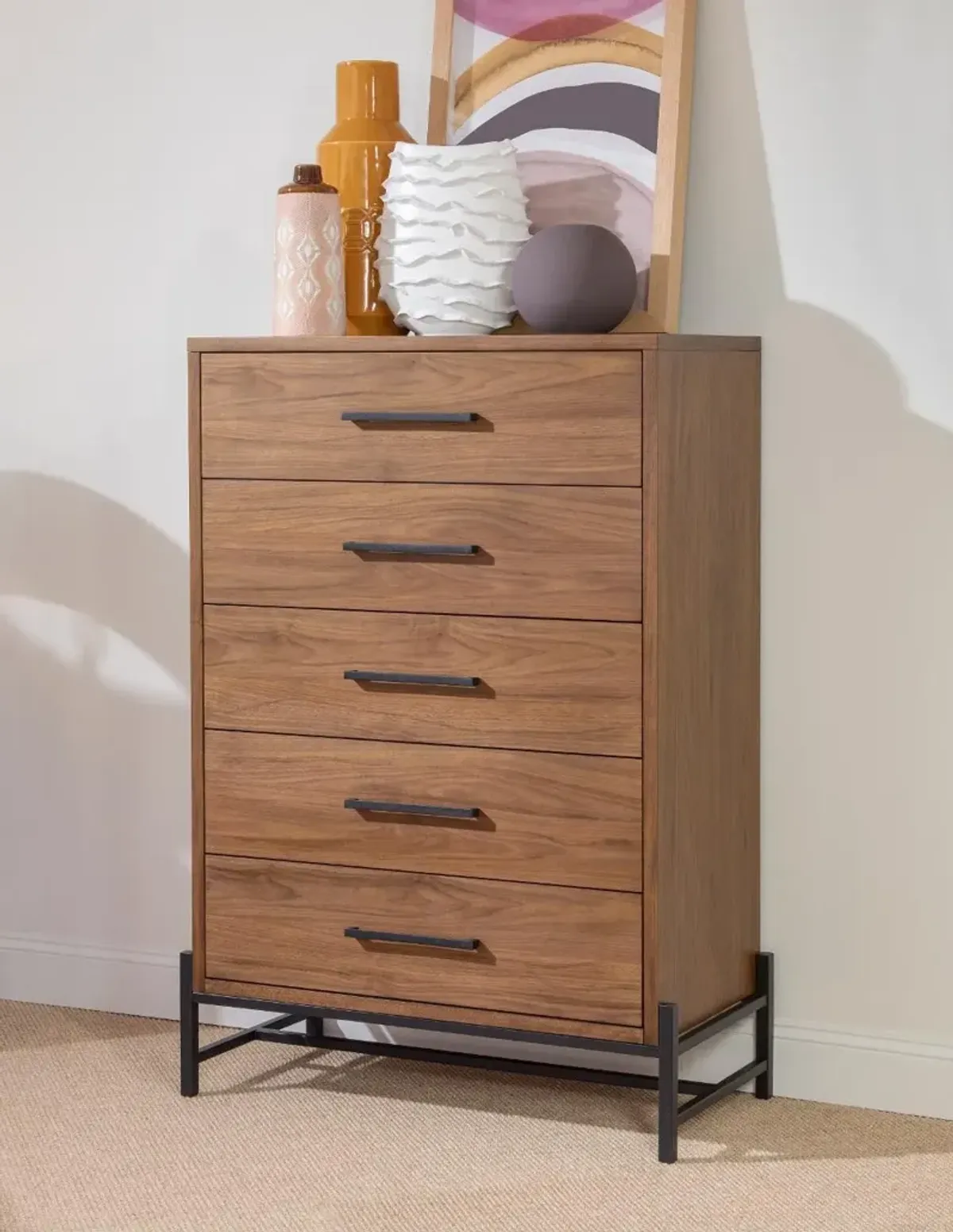 Midland Brown Chest of Drawers