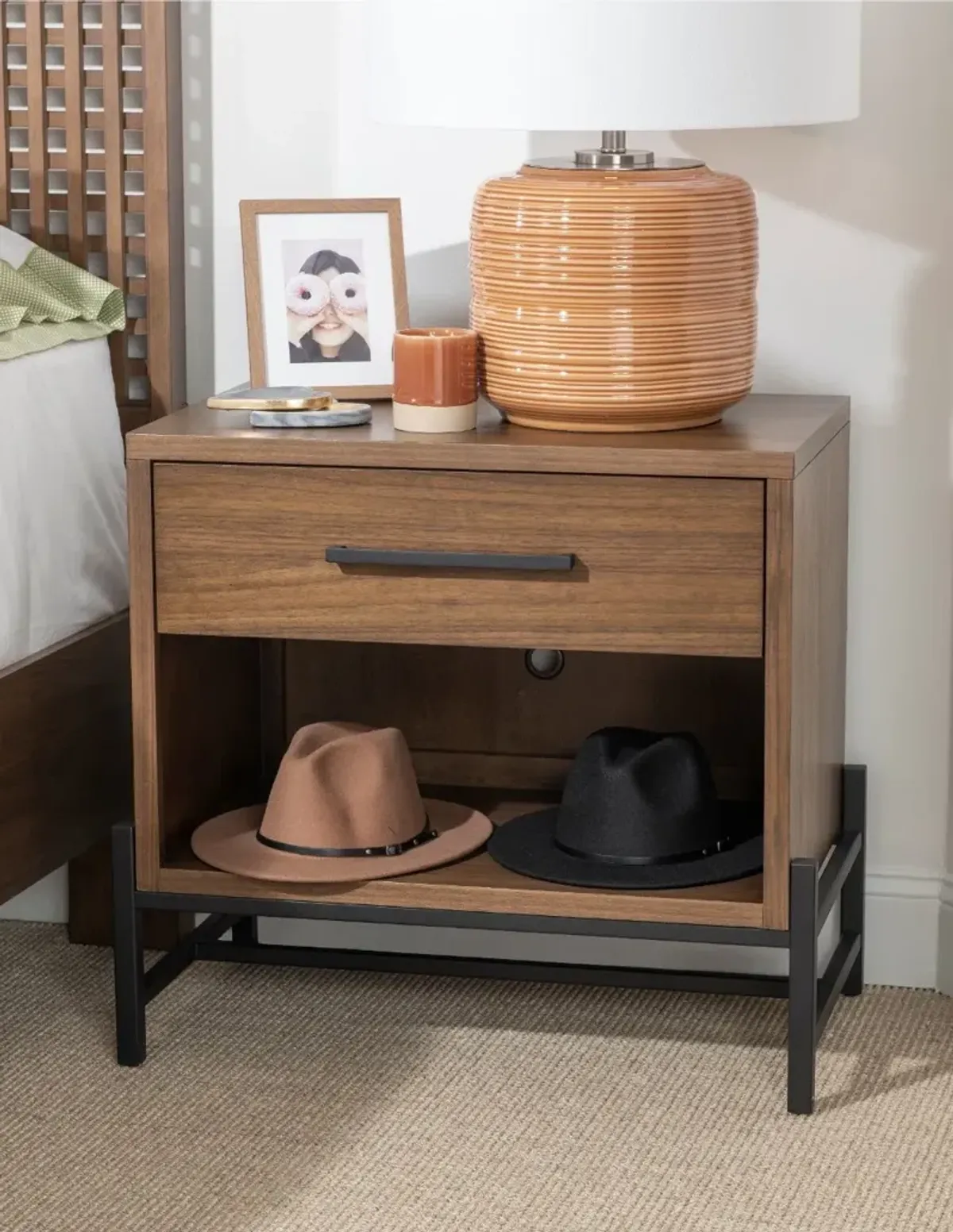 Midland Brown Nightstand