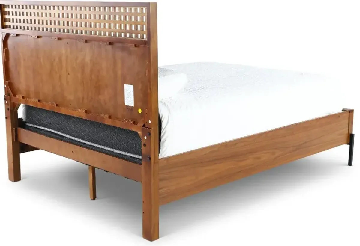 Midland Brown Queen Platform Bed