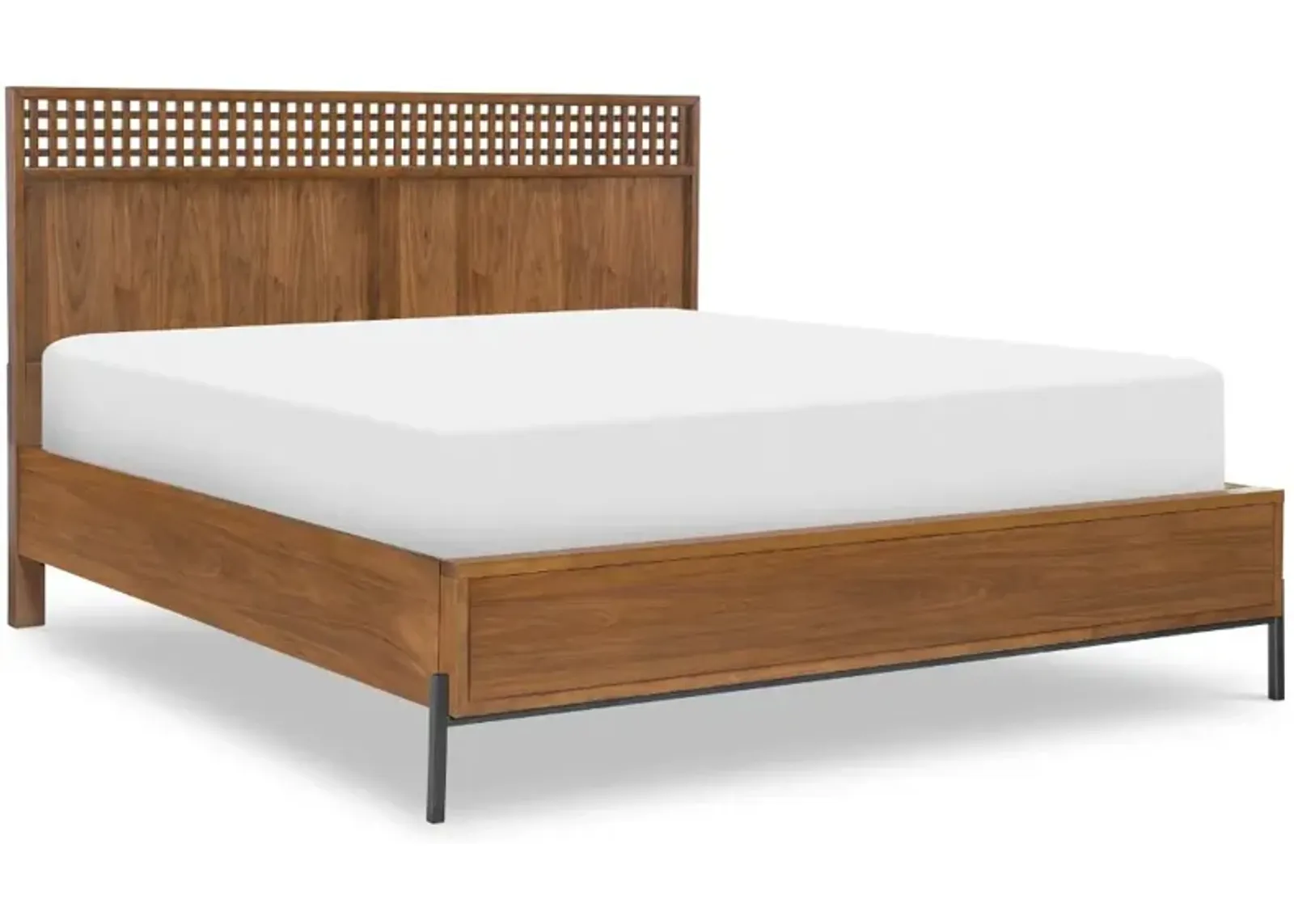 Midland Brown Queen Platform Bed