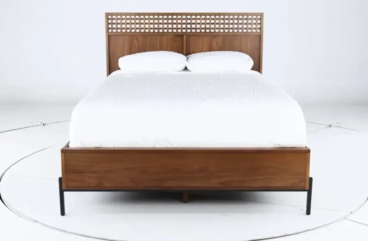 Midland Brown King Platform Bed