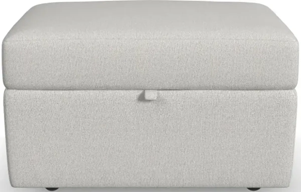 Flex Taupe Ottoman with Storage