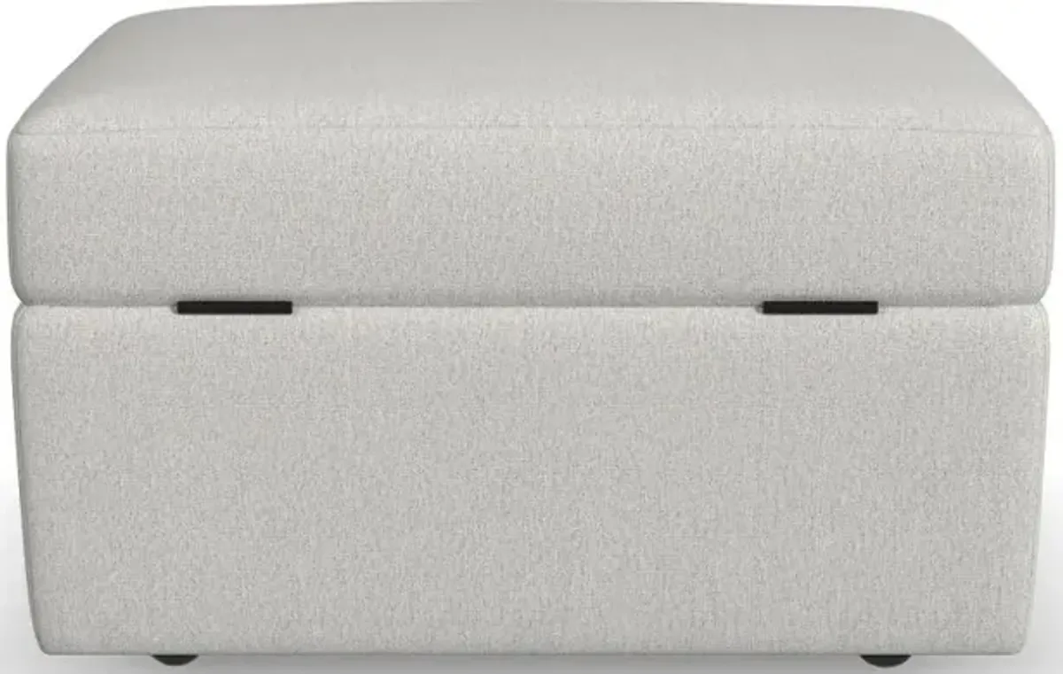 Flex Taupe Ottoman with Storage