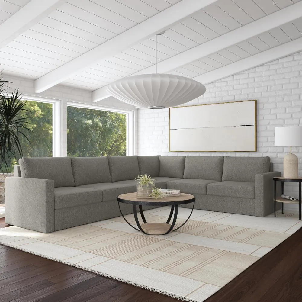 Flex Gray 6-Seat Modular Sectional