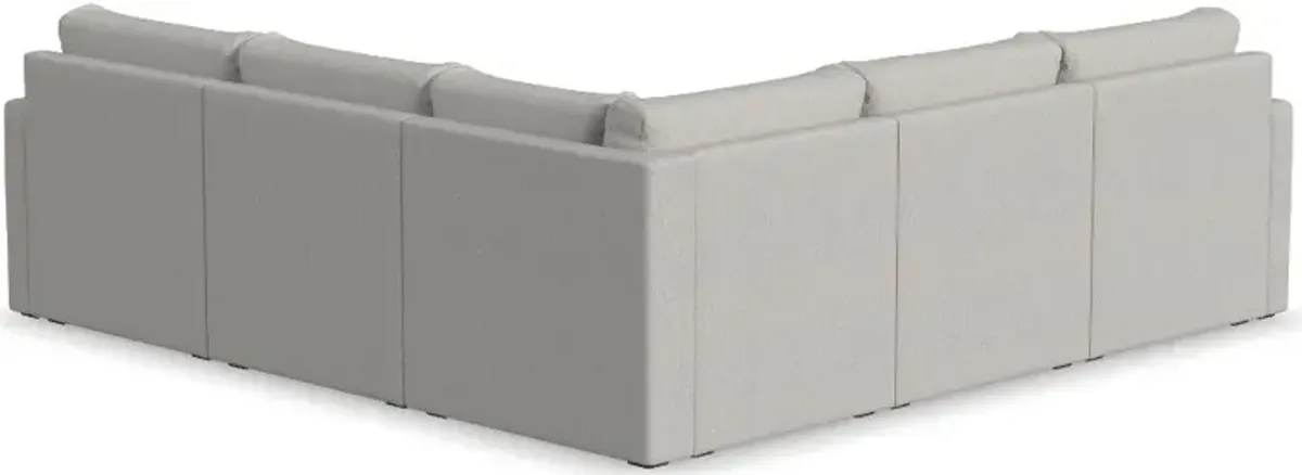 Flex Taupe 5-Seat Modular Sectional