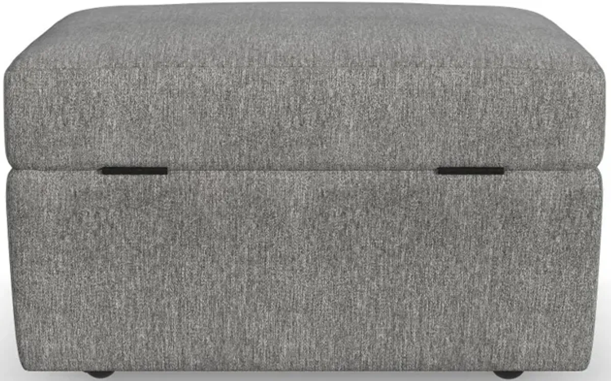 Flex Gray Ottoman with Storage