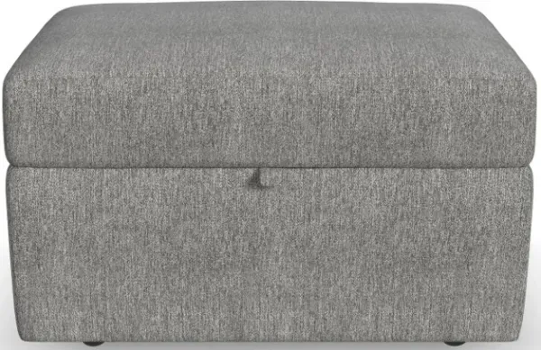 Flex Gray Ottoman with Storage