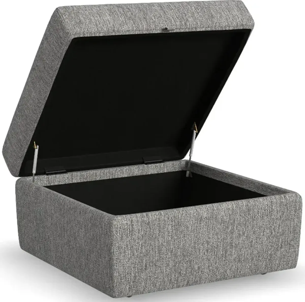 Flex Gray Ottoman with Storage