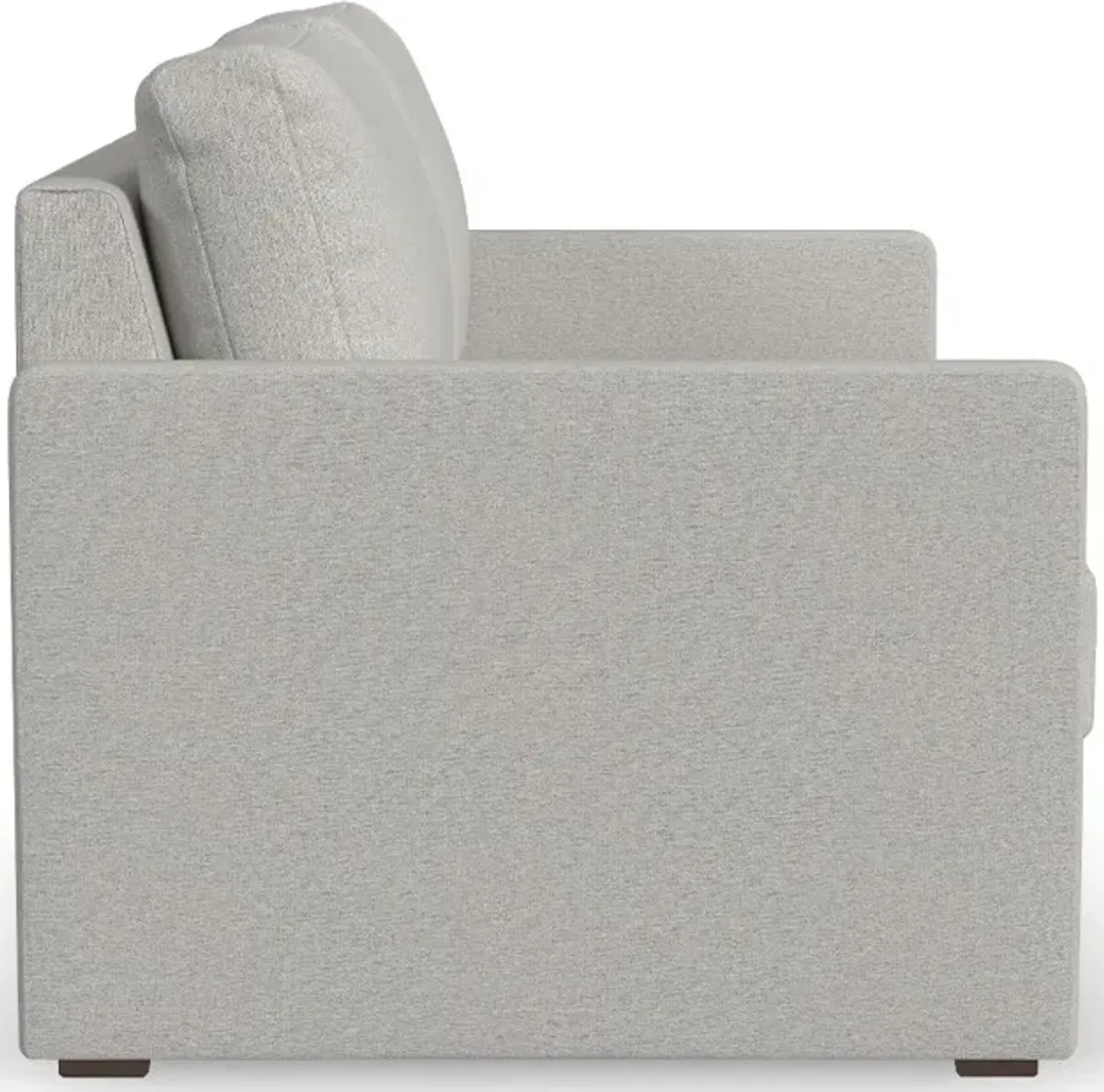 Flex Taupe Modular Loveseat with Narrow Arm