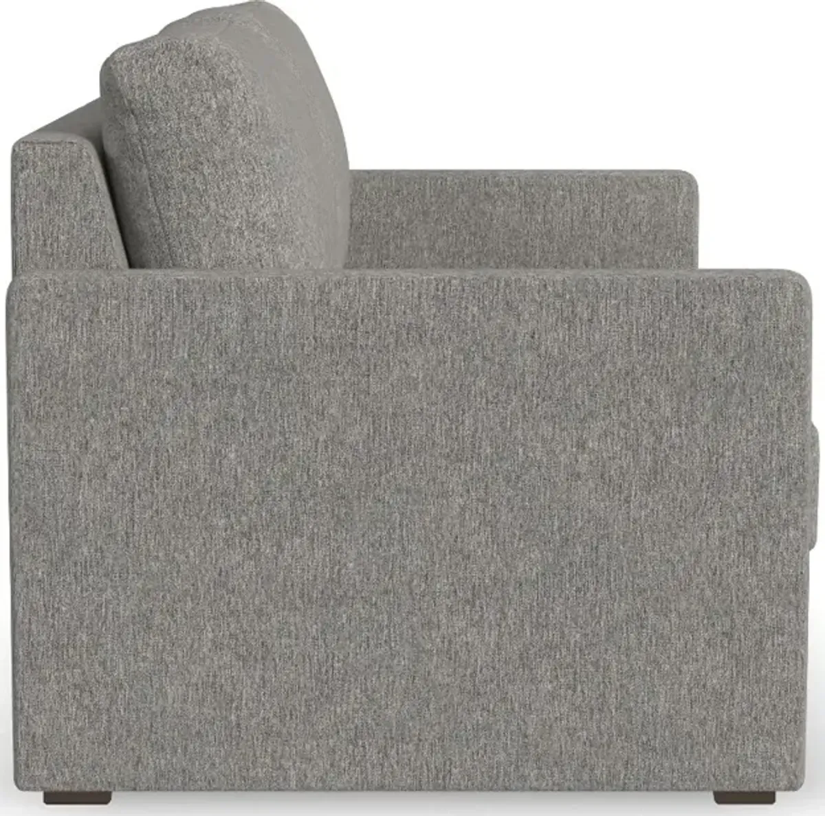 Flex Gray Loveseat with Narrow Arm