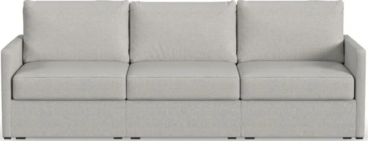 Flex Taupe Modular Sofa with Narrow Arm