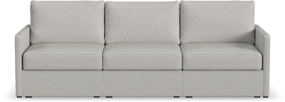 Flex Taupe Modular Sofa with Narrow Arm