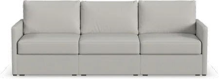 Flex Taupe Modular Sofa with Narrow Arm