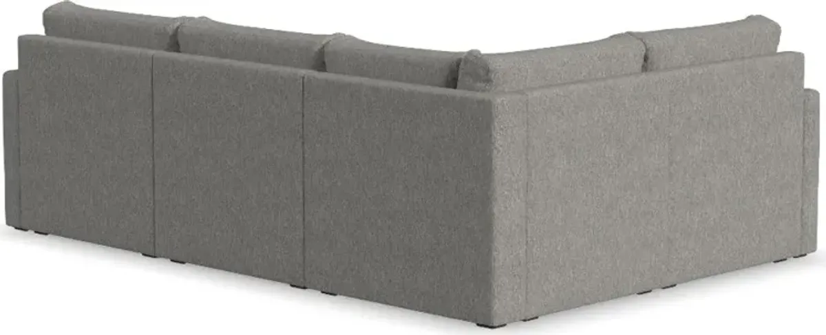 Flex Gray 4-Seat Modular Sectional