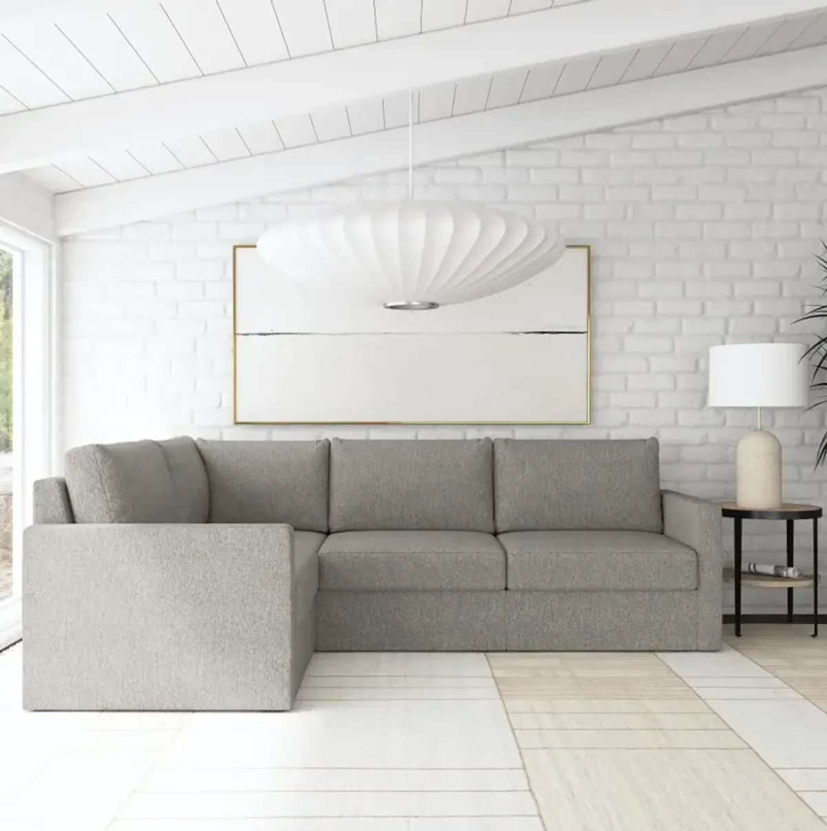 Flex Gray 4-Seat Modular Sectional