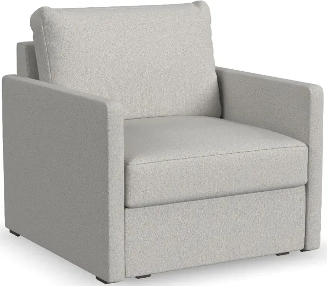 Flex Taupe Armchair with Narrow Arm