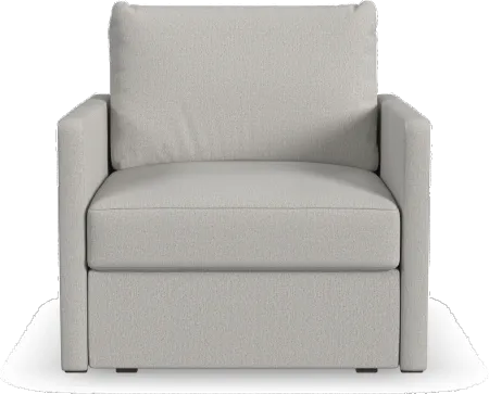 Flex Taupe Armchair with Narrow Arm
