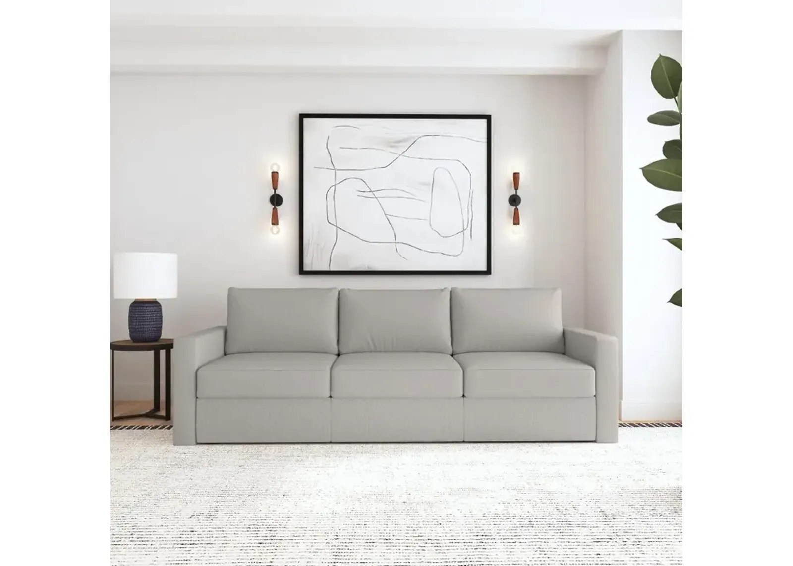 Flex Taupe Modular Sofa