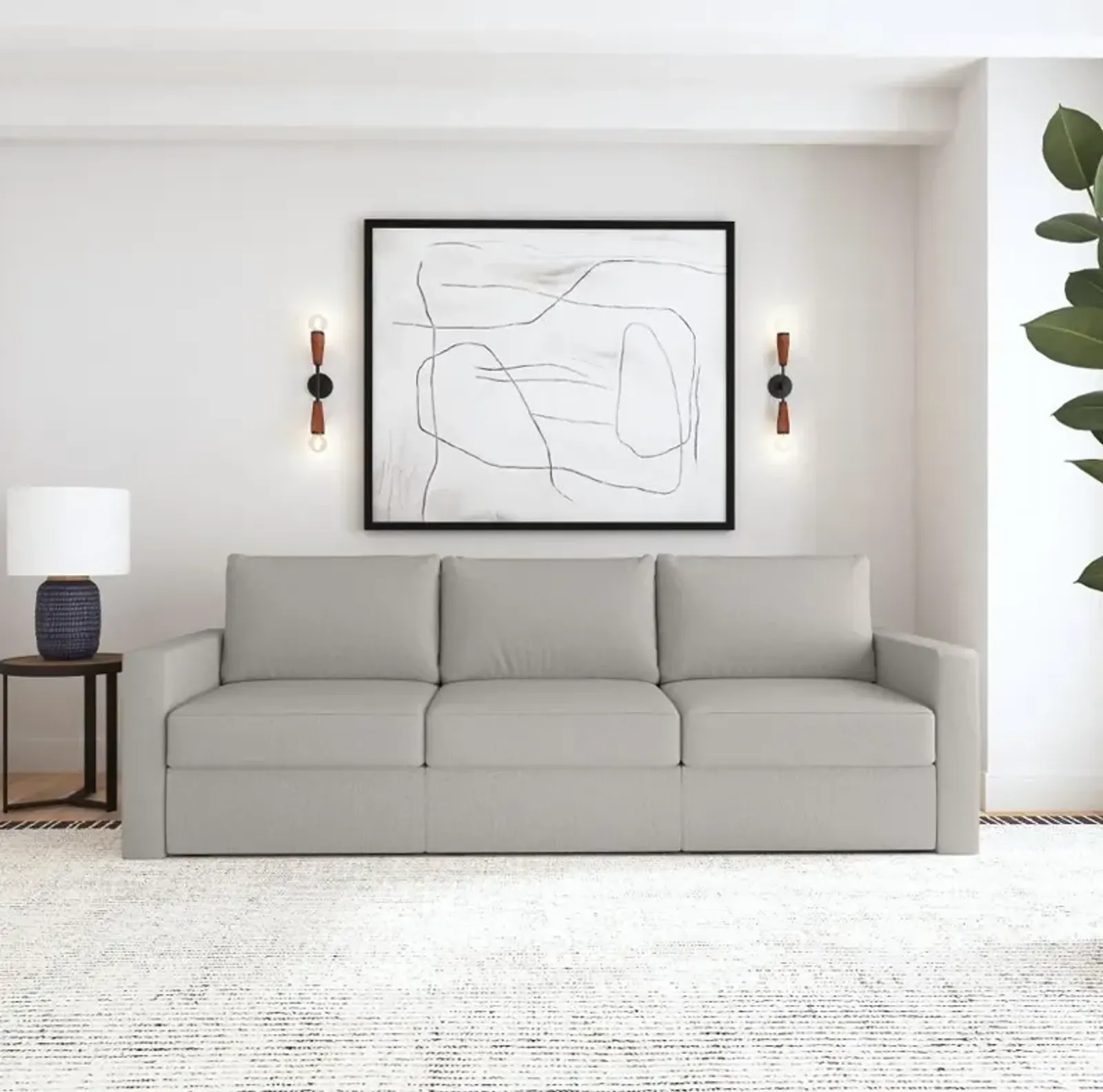 Flex Taupe Modular Sofa