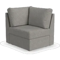 Flex Gray Sectional Corner Chair