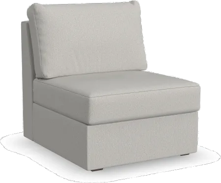 Flex Taupe Sectional Armless Chair