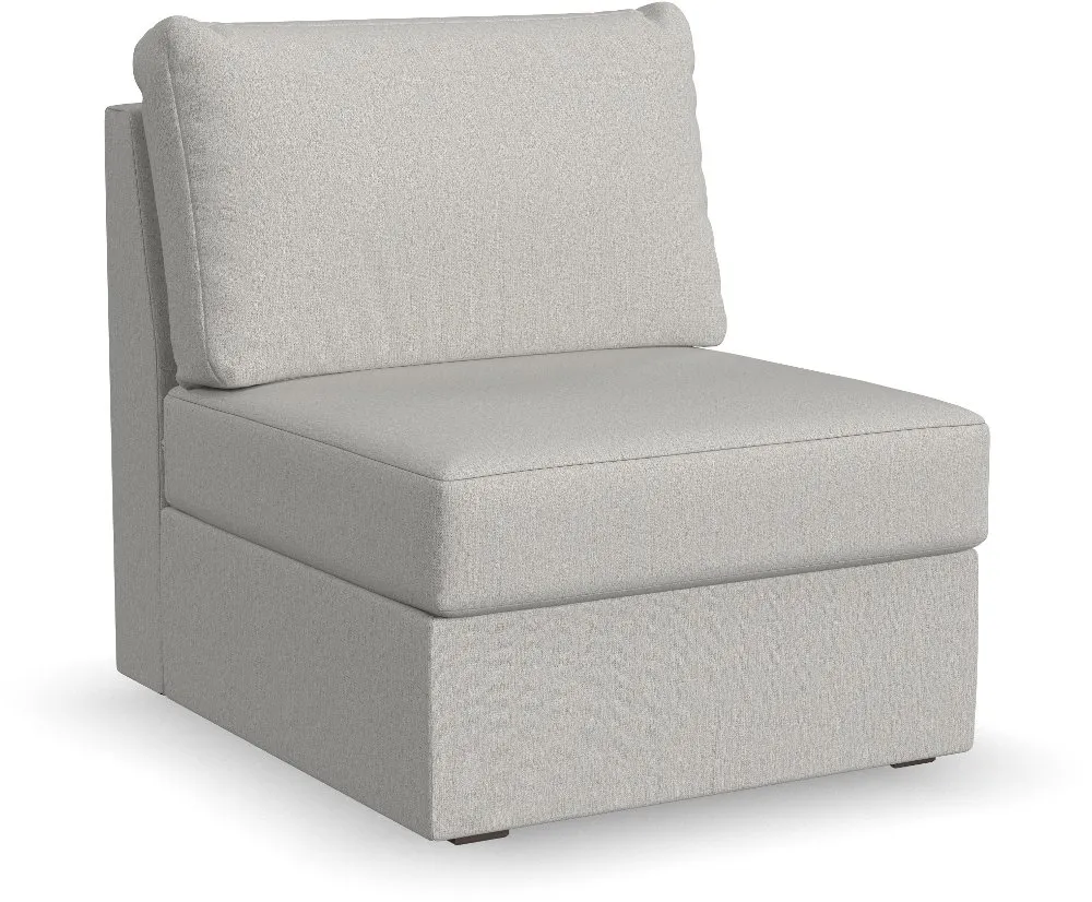 Flex Taupe Sectional Armless Chair