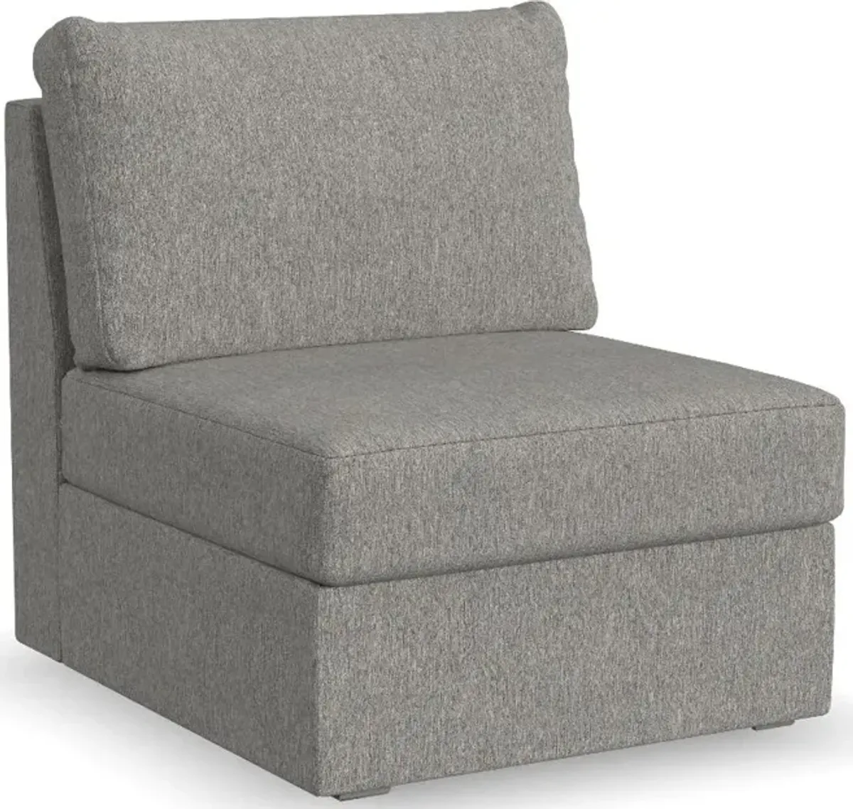 Flex Gray Sectional Armless Chair