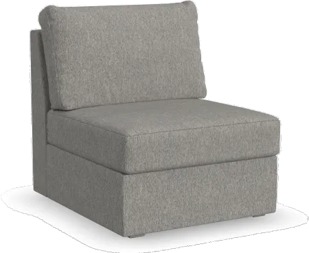Flex Gray Sectional Armless Chair