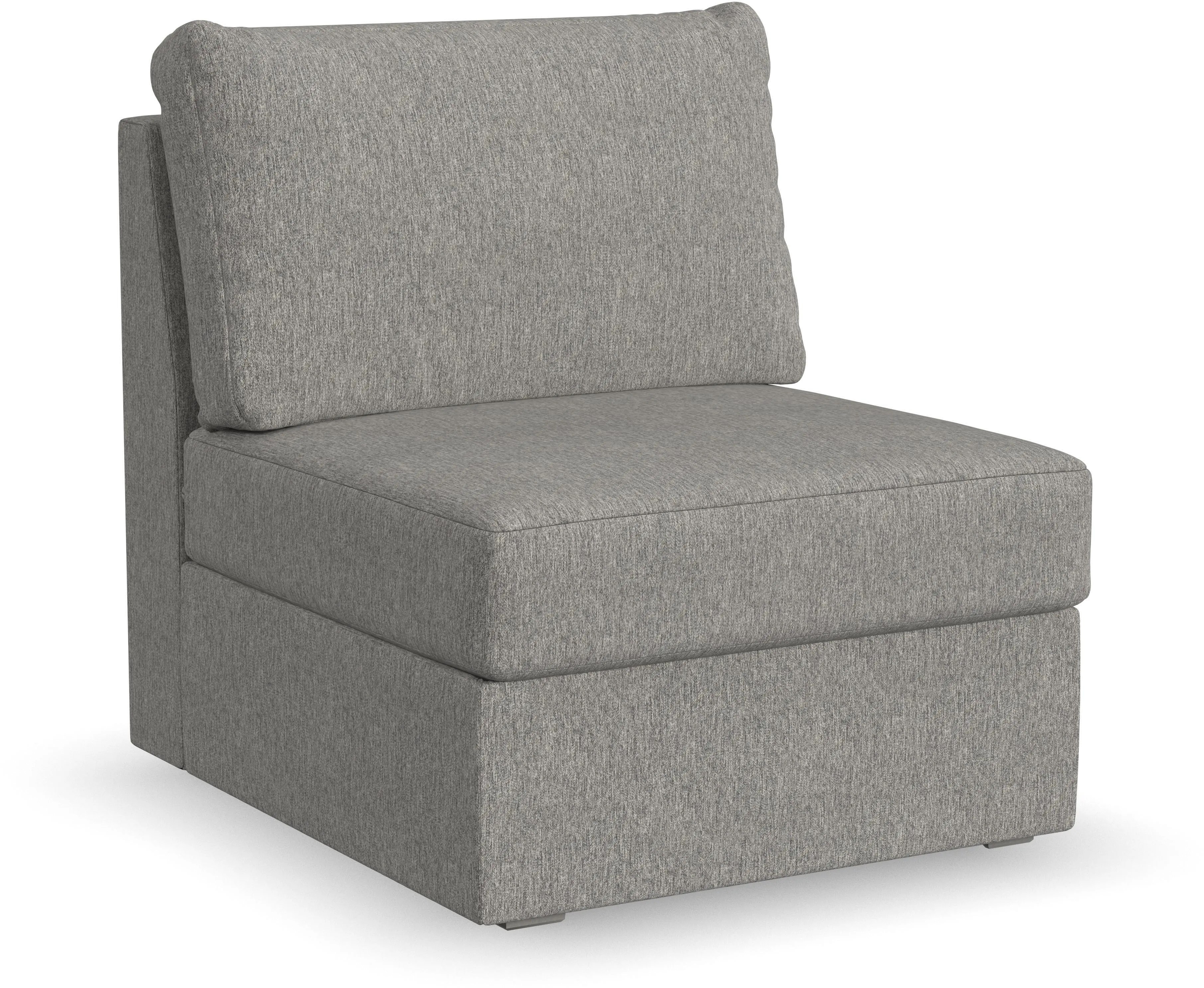 Flex Gray Sectional Armless Chair