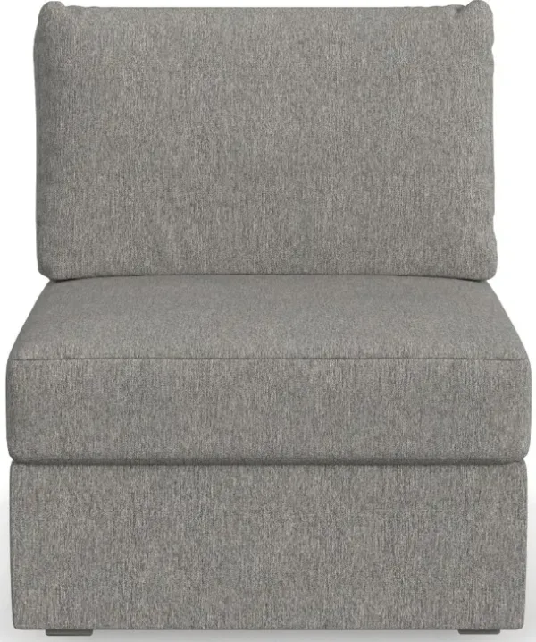 Flex Gray Sectional Armless Chair