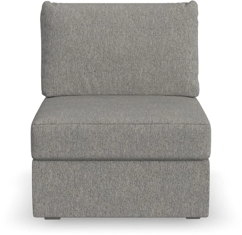 Flex Gray Sectional Armless Chair