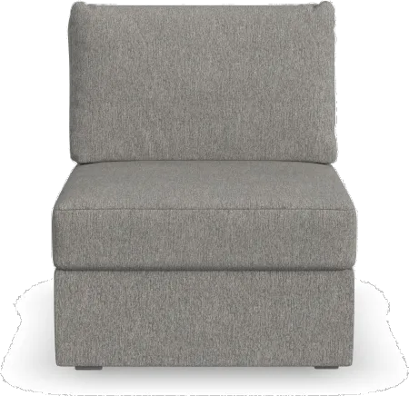 Flex Gray Sectional Armless Chair
