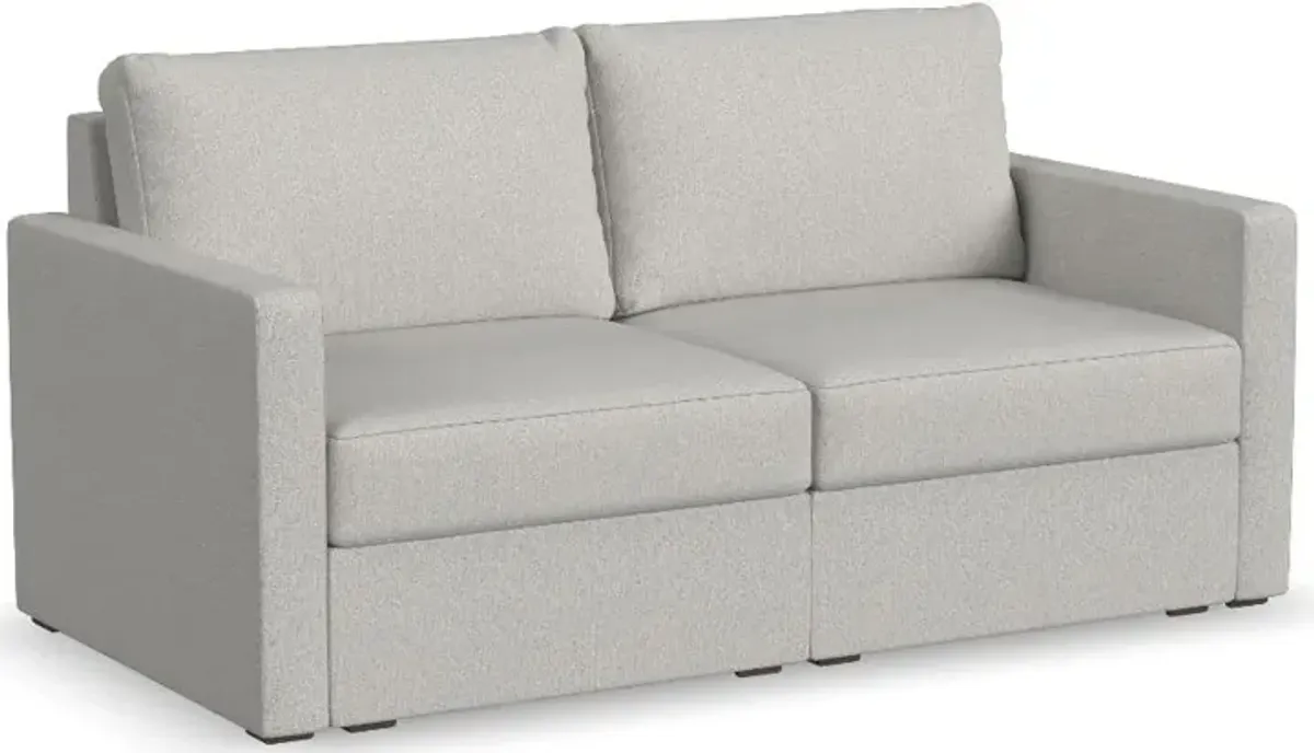 Flex Taupe Modular Loveseat