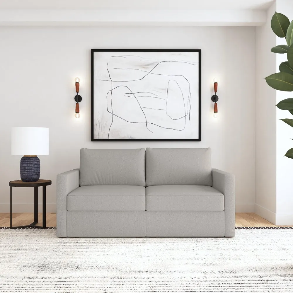 Flex Taupe Modular Loveseat