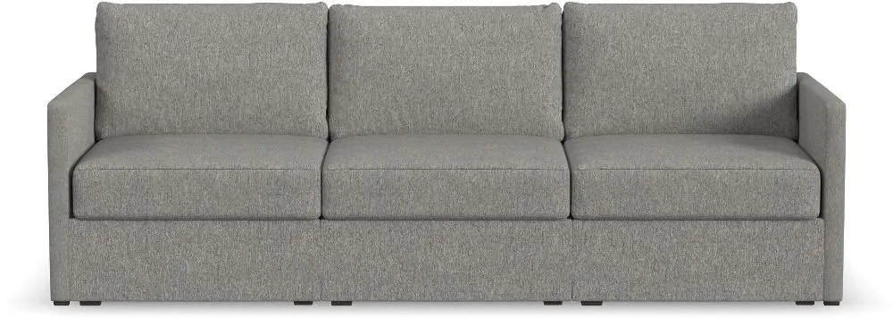 Flex Gray Modular Sofa with Narrow Arm