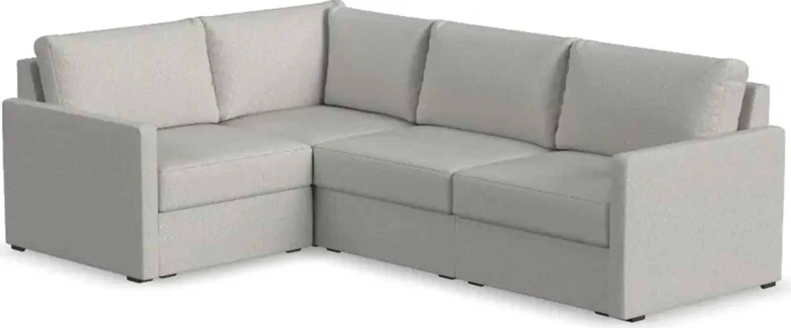 Flex Taupe 4-Seat Modular Sectional