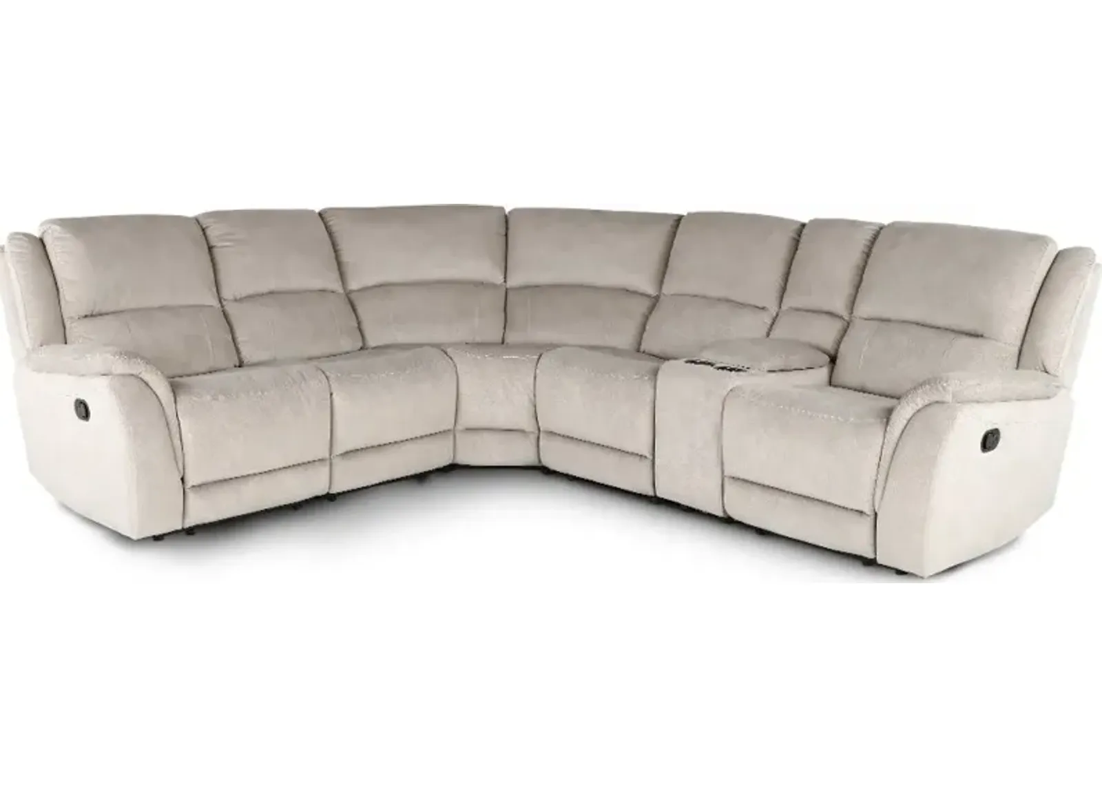 Aspen Latte 6-Piece Reclining Sectional