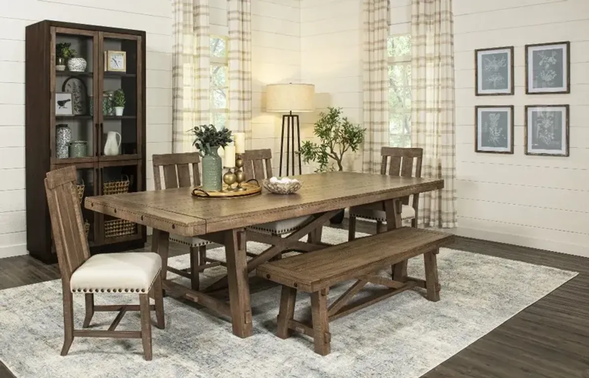 Cassie Natural Dining Bench