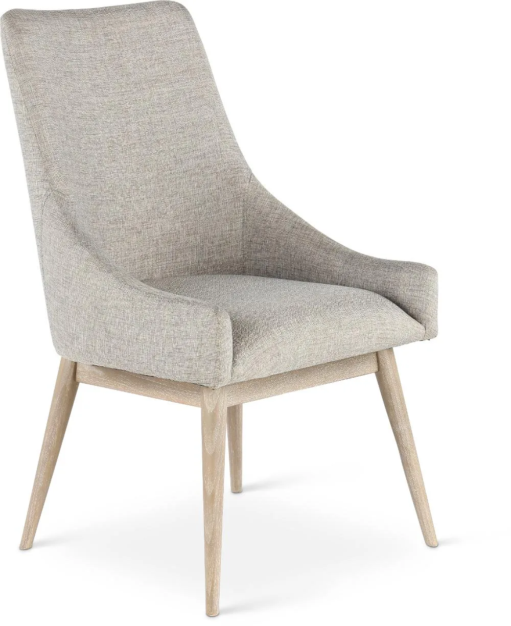 Olivia Wheat Beige and Gray Upholstered Arm Chair