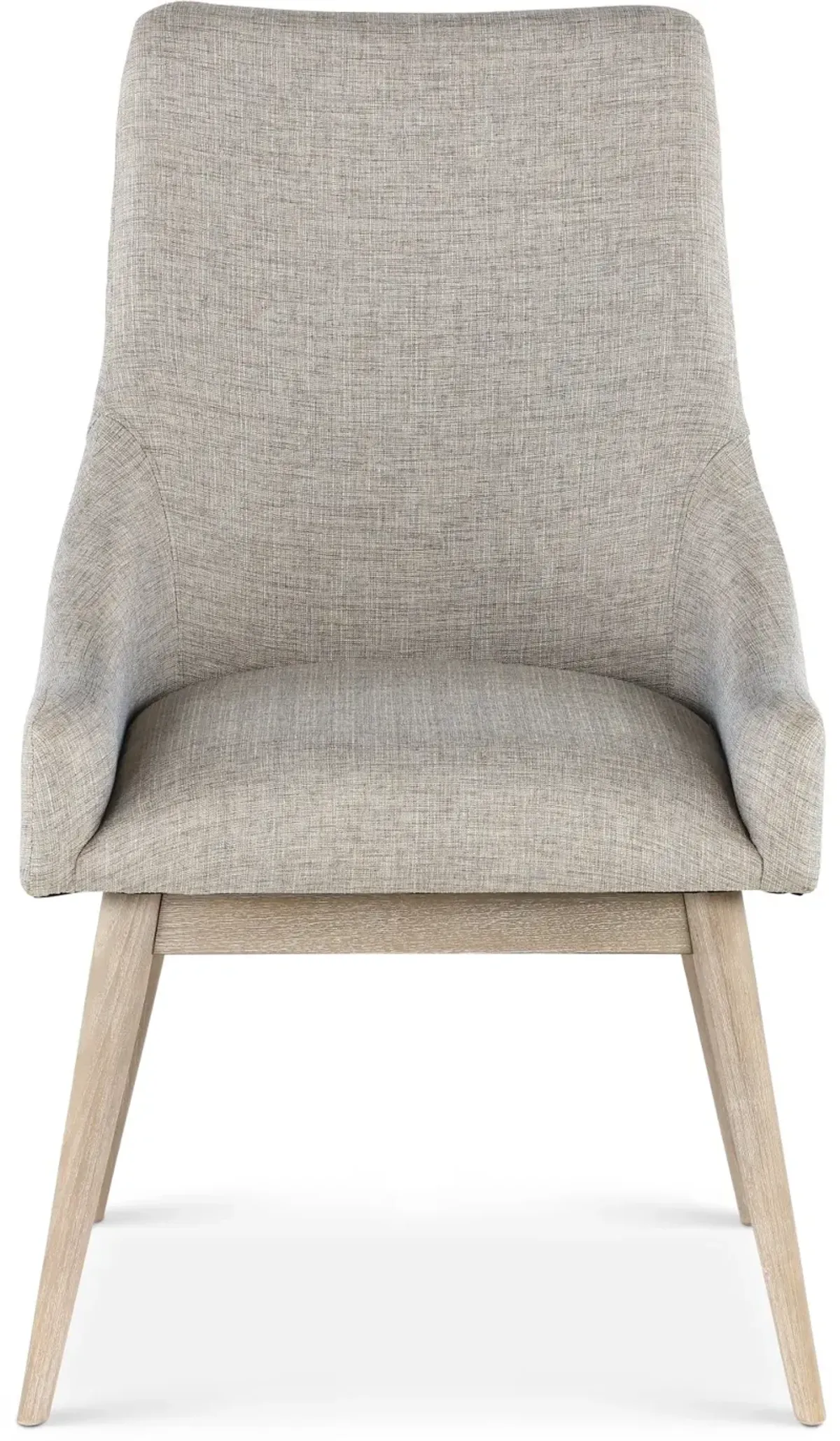 Olivia Wheat Beige and Gray Upholstered Arm Chair