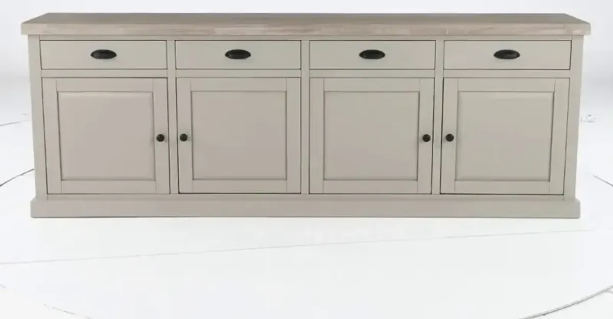 Olivia Wheat Beige and Gray Dining Server